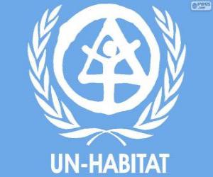 пазл ООН-Хабитат логотипа Организации Объединенных Наций по населенным пунктам